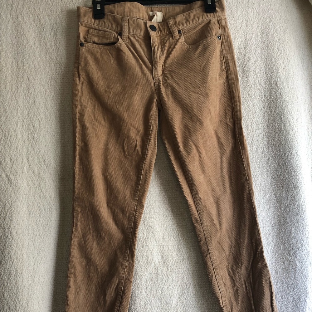 J crew corduroy toothpick pants